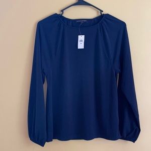 Banana republic navy blue long sleeve XS with tag